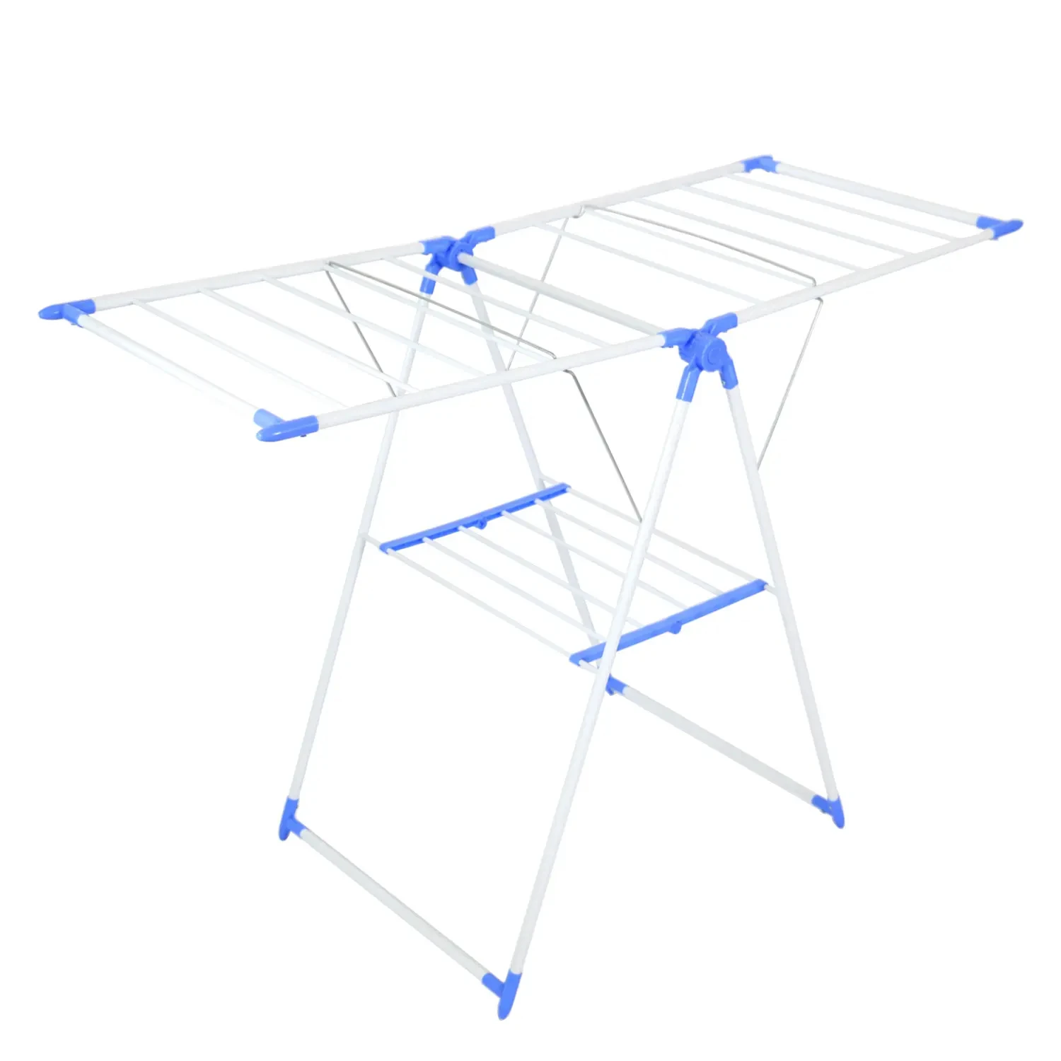 High Quality Iron Coated Clothes Drying Rack Foldable Balcony Clothes Hanger Butterfly Type Clothes Rack Stand