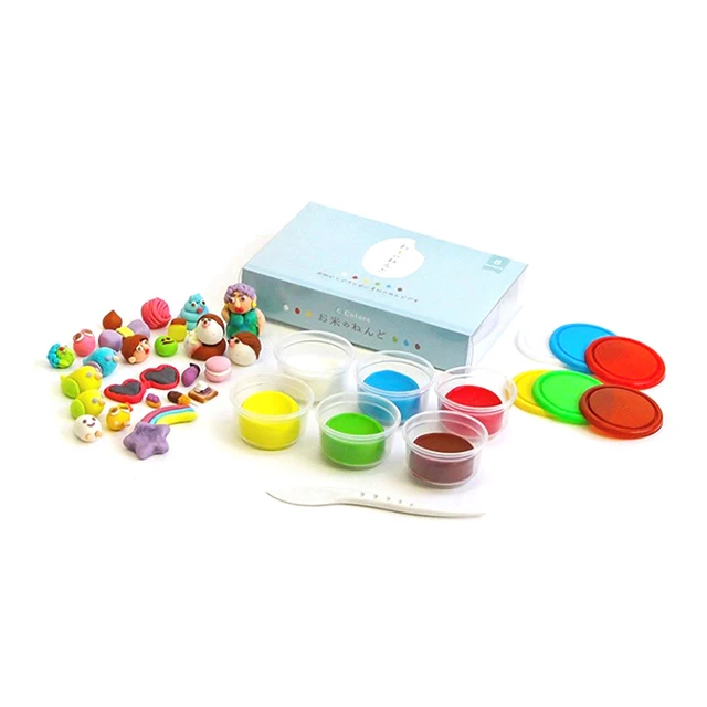 Rice powder clay 6 colors polymer playdough playdough/slime for kids