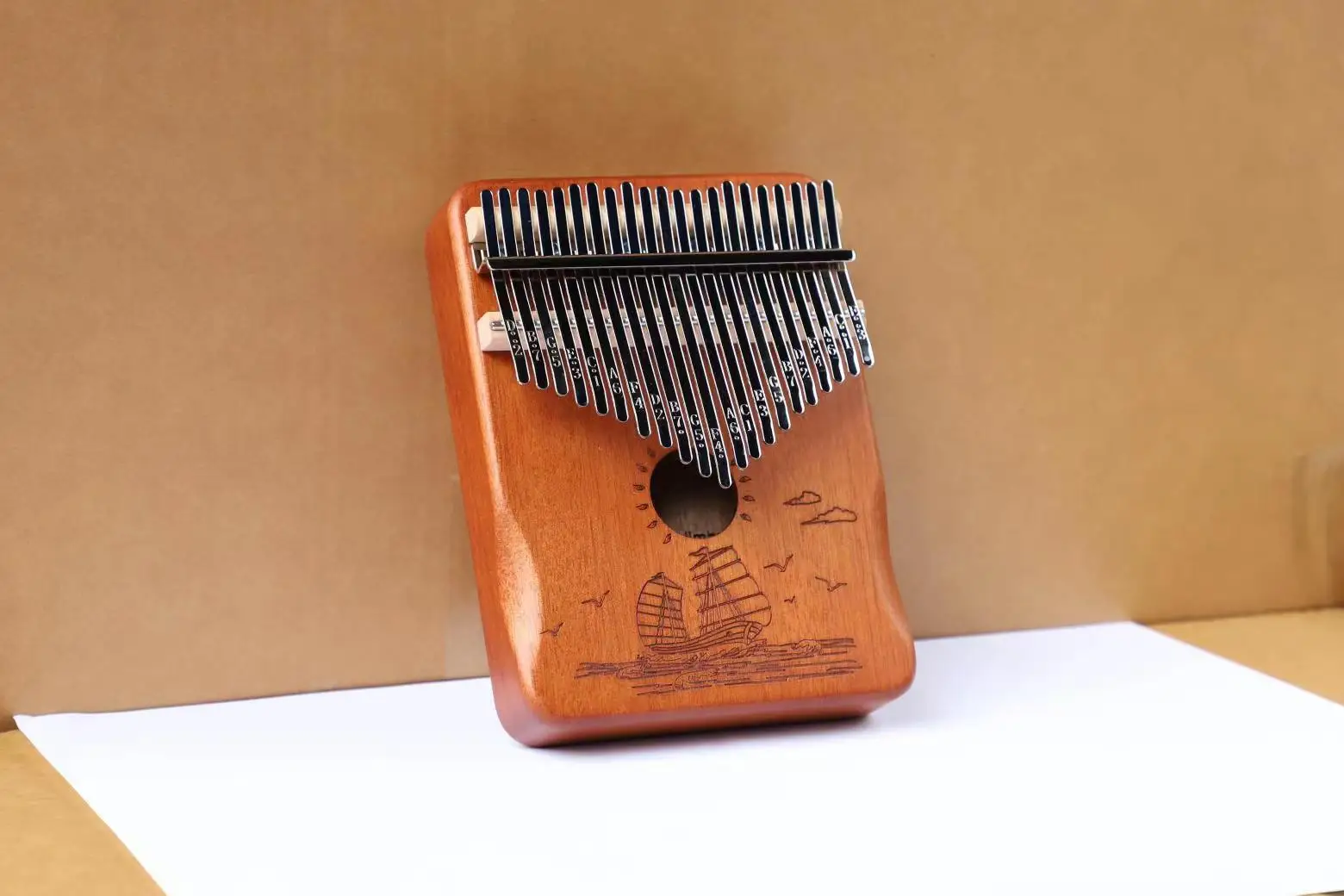 21 Keys Kalimba Wooden Music Toy Thumb Finger Piano Musical Instrument  with Study Instruction  for everyone beginner