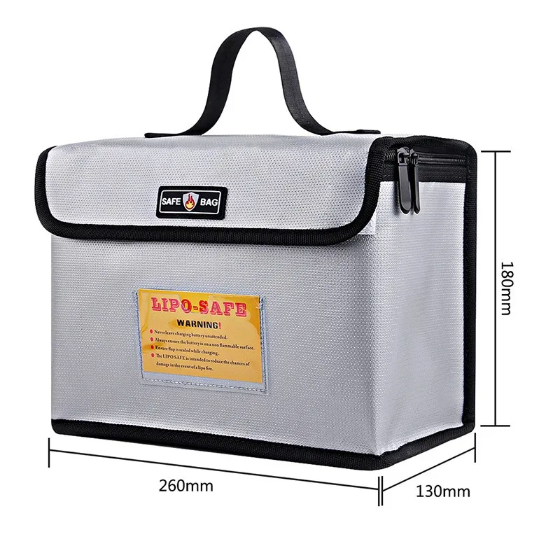 Explosion-proof Bag Lithium Battery Fireproof Explosion proof Bag 51*44*38cm Charging Guard Bag with Glass Fiber Material