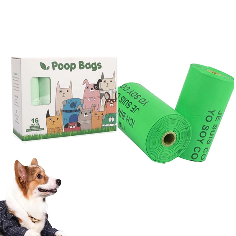 Custom Size Biodegradable Home Compostable Pet Waste Bags Made from PLA+PBAT+Cornstarch Material