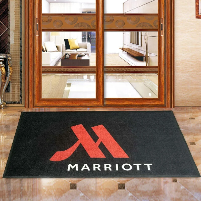 Printing Logo Rug Custom Shaped Diy Custom Carpet Logo Customized 690g Door Mat