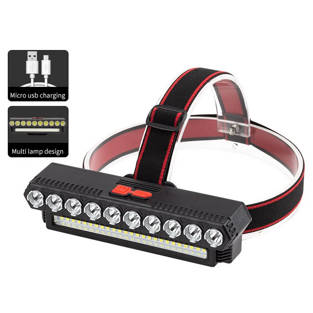 35 LEDs Strong Brightness High Power 1200mAh Battery LED Outdoor Running Headlamp with Gift Box