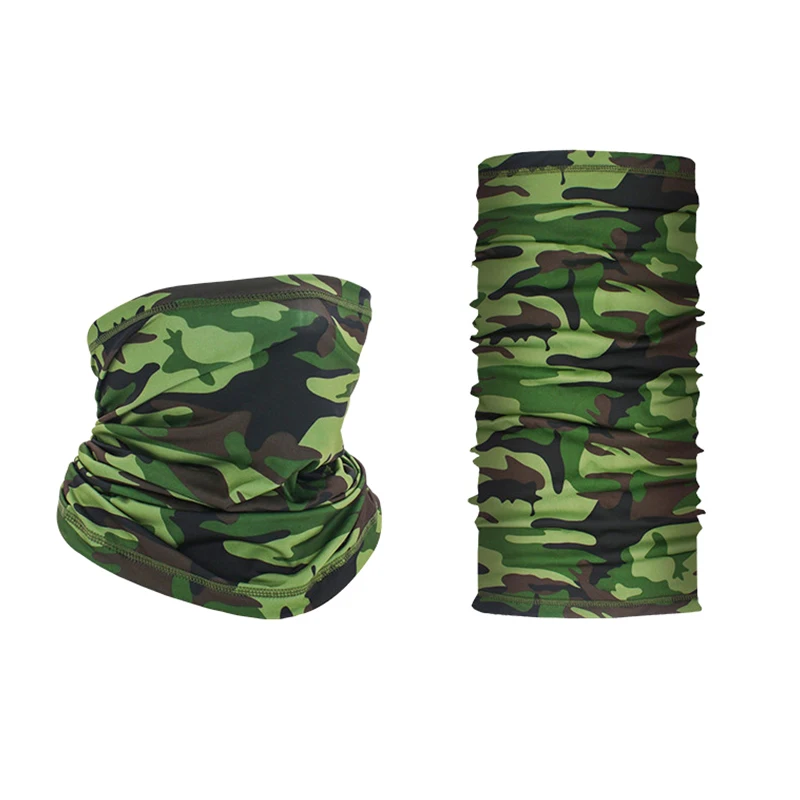 Outdoor cycling mountaineering turban face mask windproof sunscreen breathable ice silk bib multifunctional customizable turban