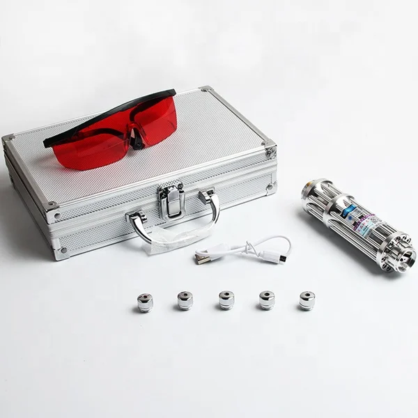 
New Powerful Blue Laser Pointer Torch USB Charger Pointers Lazer Flashlight Burning cigars Fire balloon 