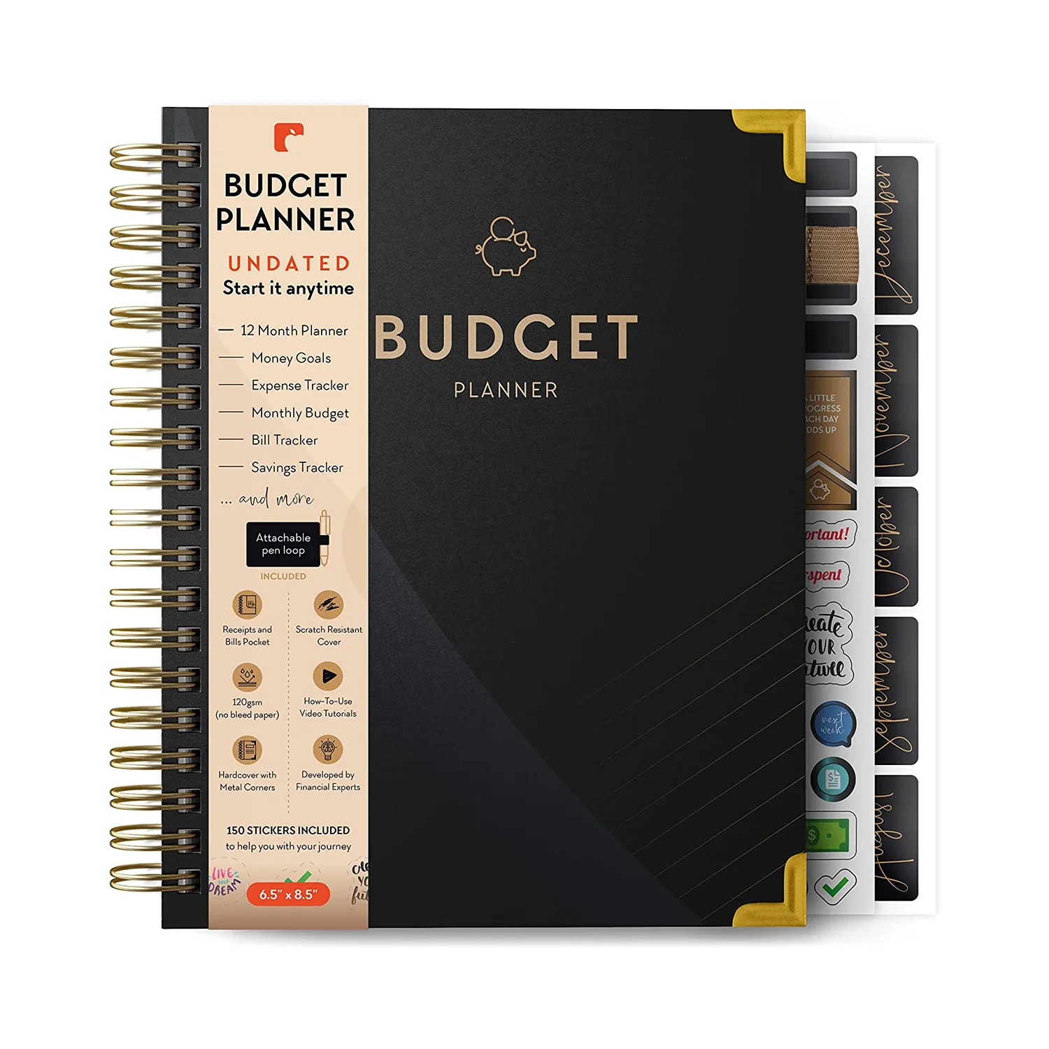 Custom Wholesale Coil A5 Notebook Student Schedule Notepad  Step index Design weekly plan calendar Budget plan Plan book