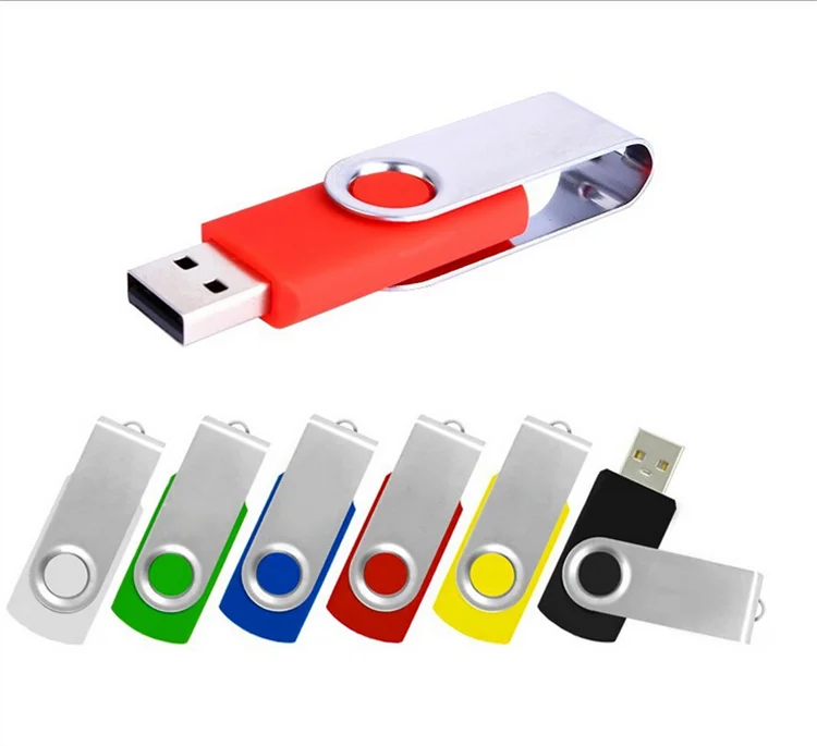 2021 promotional Custom logo USB 2.0 Swivel USB Flash Drive Pen Drive 2GB 4GB 8GB 16GB 32GB