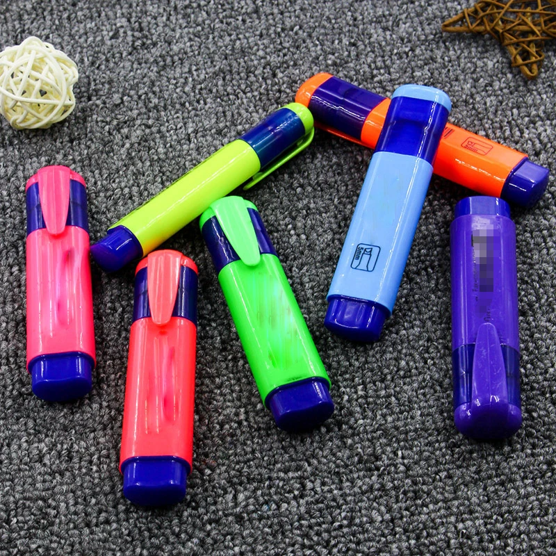 wholesale Custom logo highlighter pen for gift office High quality fluorescent ink color Highlighter for office