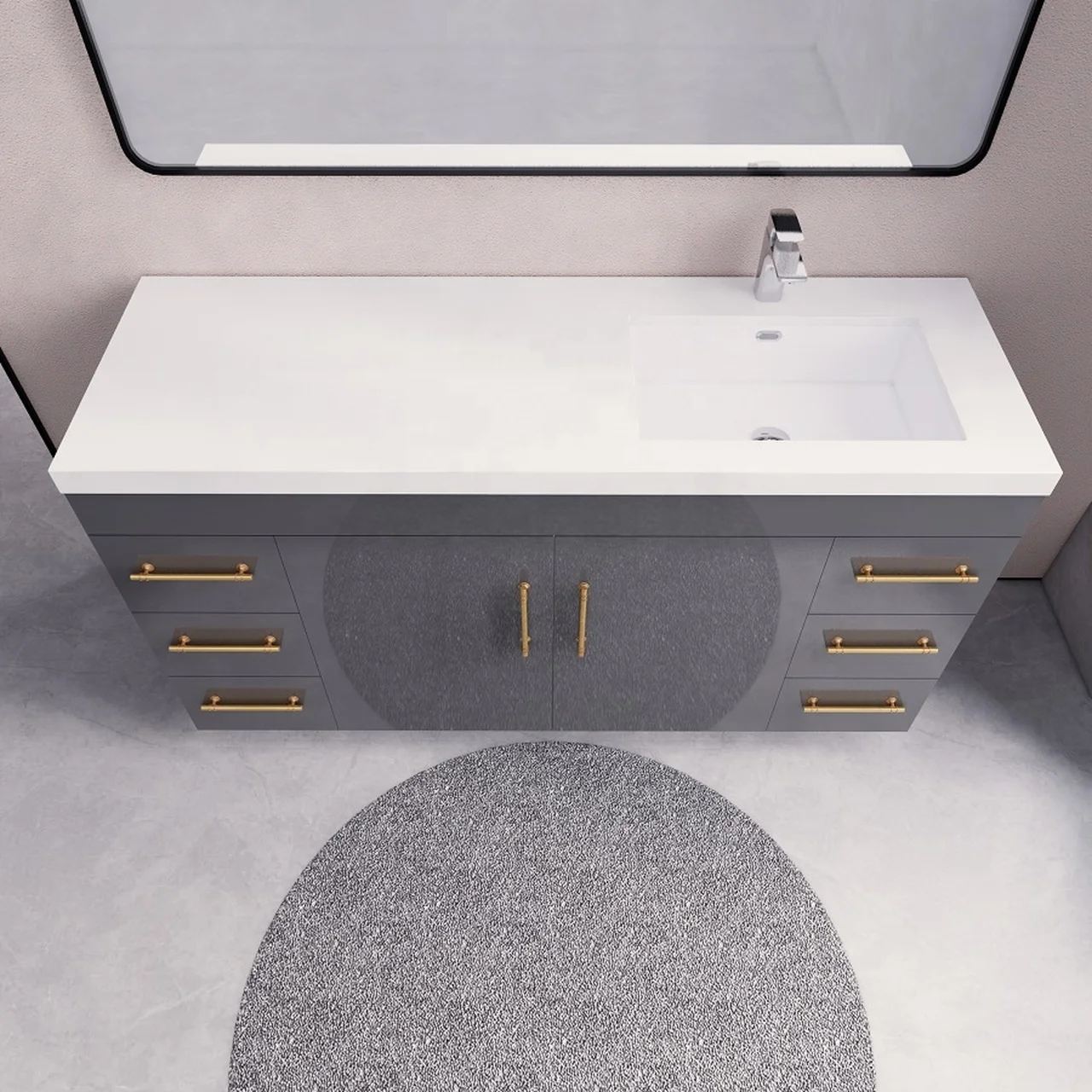  Bathroom Vanity Cabinets with Single