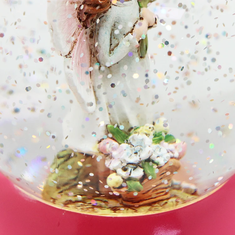Custom Plastic Decoration Led Lantern Popular Give A Little Girl Or Girlfriend Crystal Ball Fairy Snow Globe