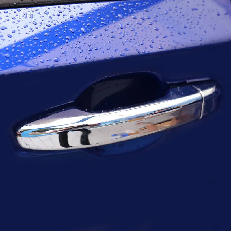Auto 4 DOOR Chrome ABS HANDLE COVERS without Passenger Keyhole