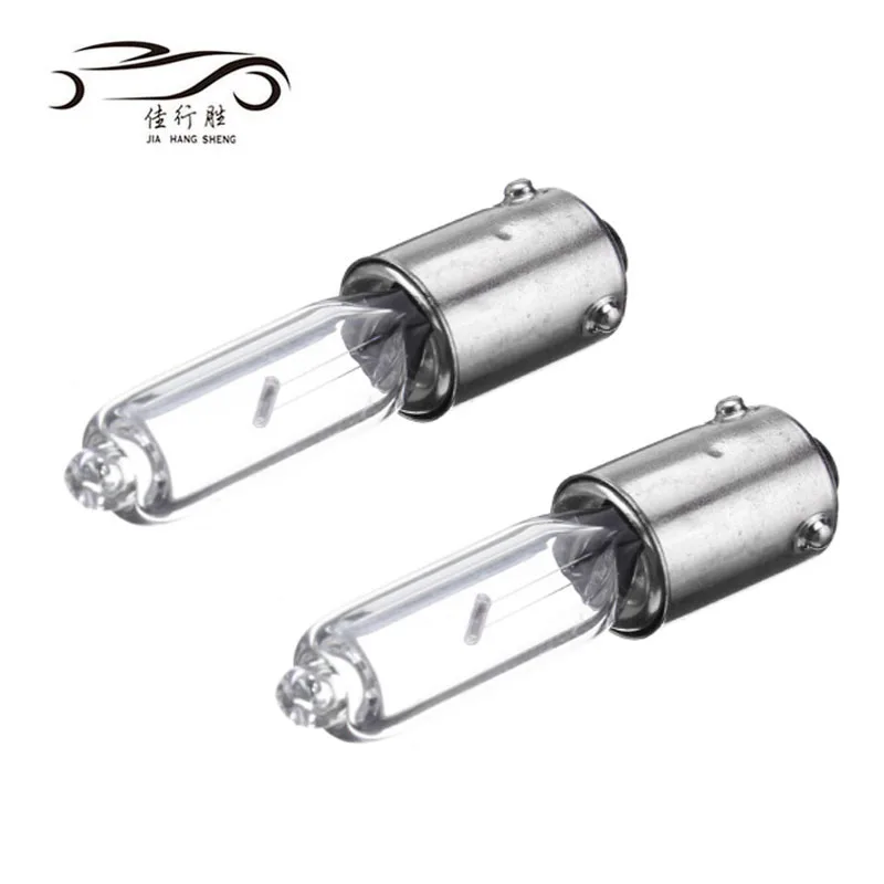 12V 5W Halogen Auto Parking Light BA9S Instrument Lights Battery Car Bulbs Clear Glass W7 W10 Light White 6000k