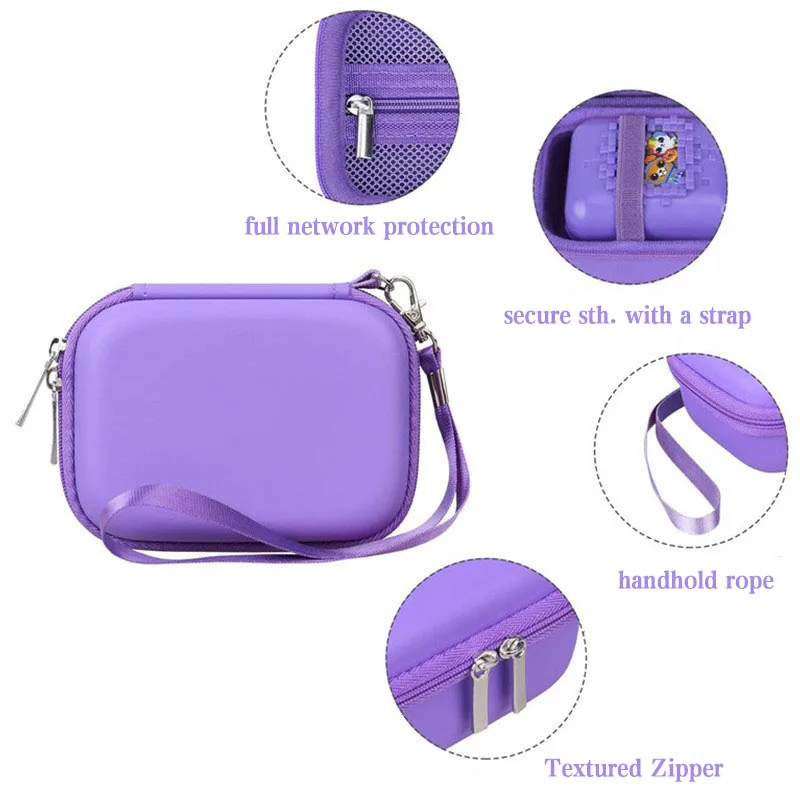 Customized EVA hard shell virtual electronic pet storage bag travel case portable pet game console case suitcase