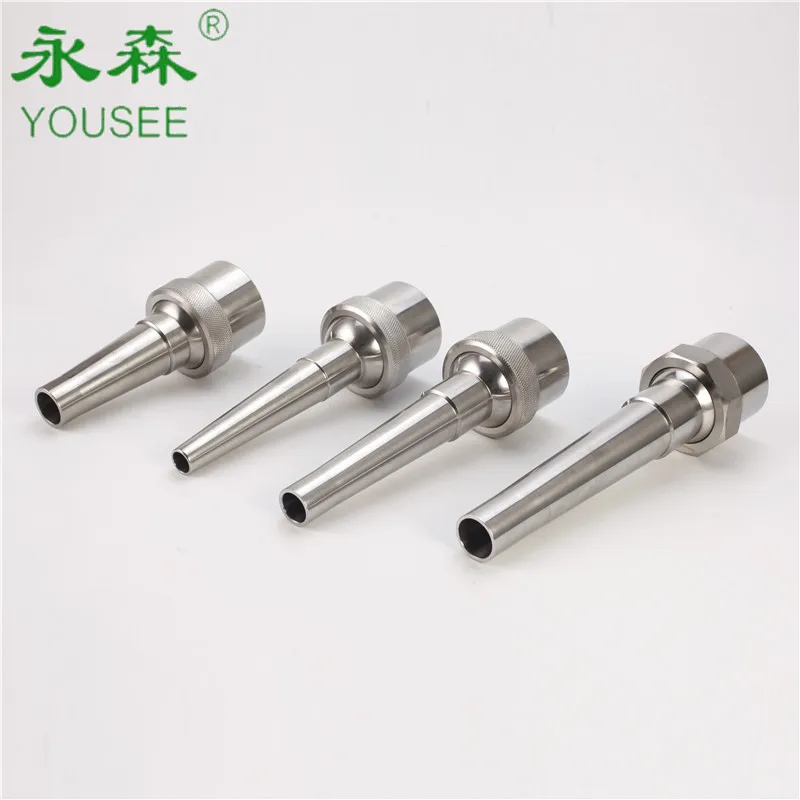 Stainless Steel Single Jet Garden Fountain Water Spray Nozzles 2'