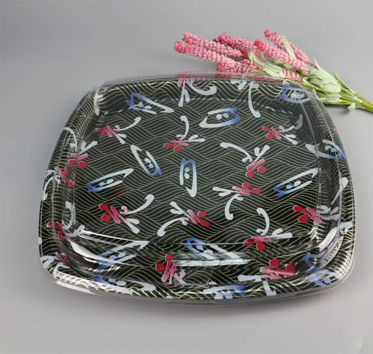 Hot Sale Plastic Disposable Food Trays With Lid