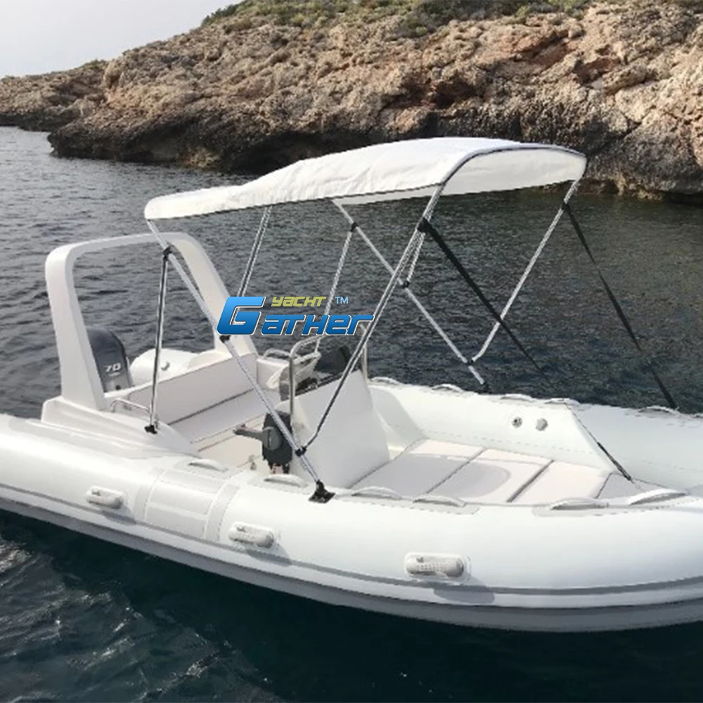 Надувная рыболовная лодка из стекловолокна 5 2 м 17 футов с двигателем