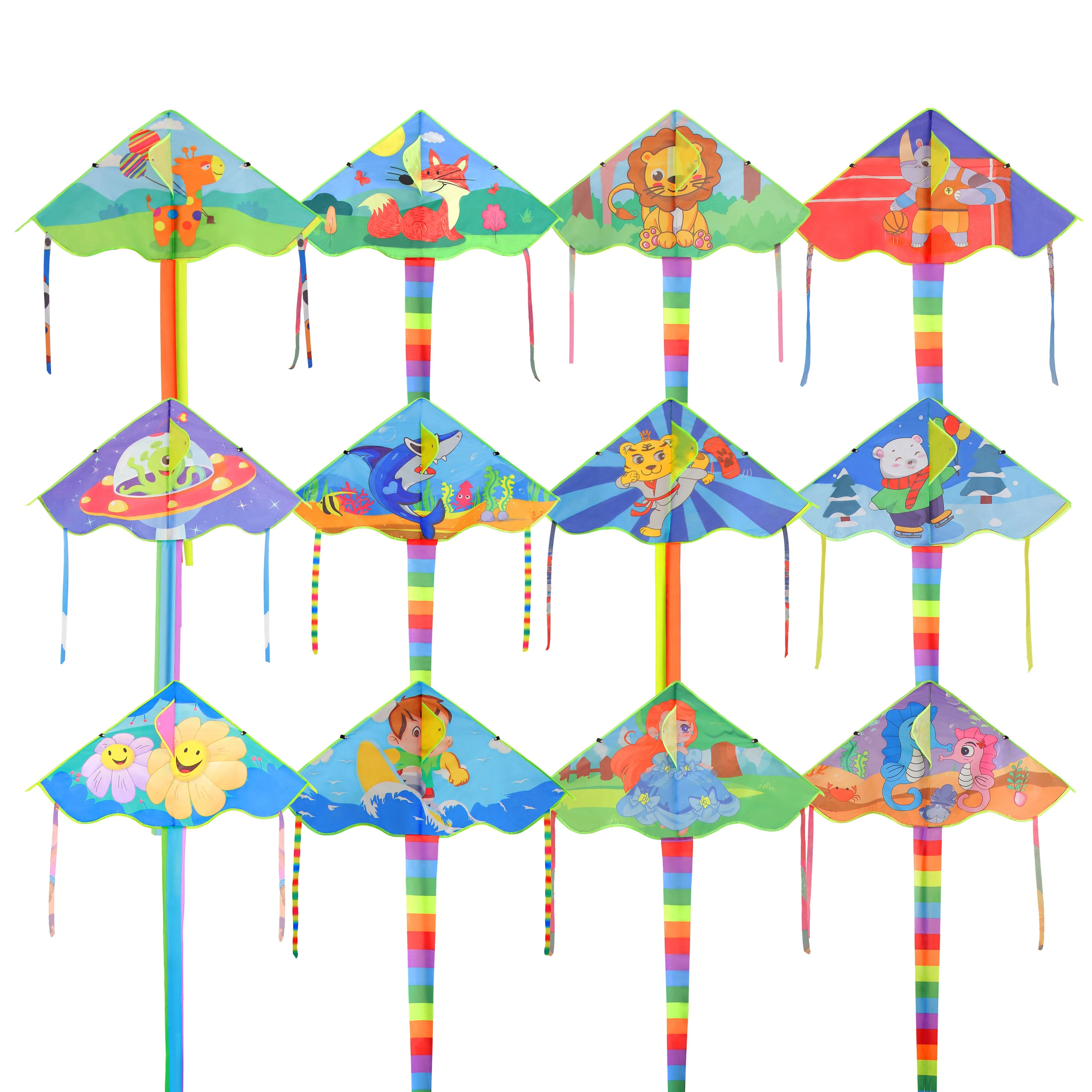 Низкая цена, детский кайт, летающий китайский звериный змей на заказ, дизайн воздушного змея животных