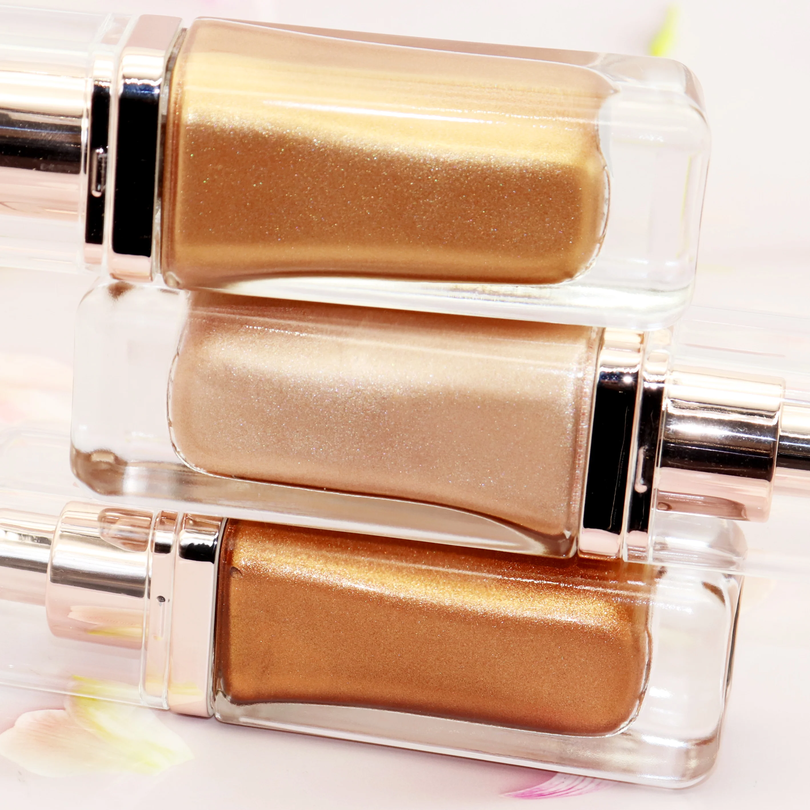 Private Label Wholesale Glow Lotion High Quality Body Shimmer Oil Non-Brand Makeup Face and Body Glitter Highlighter Spray