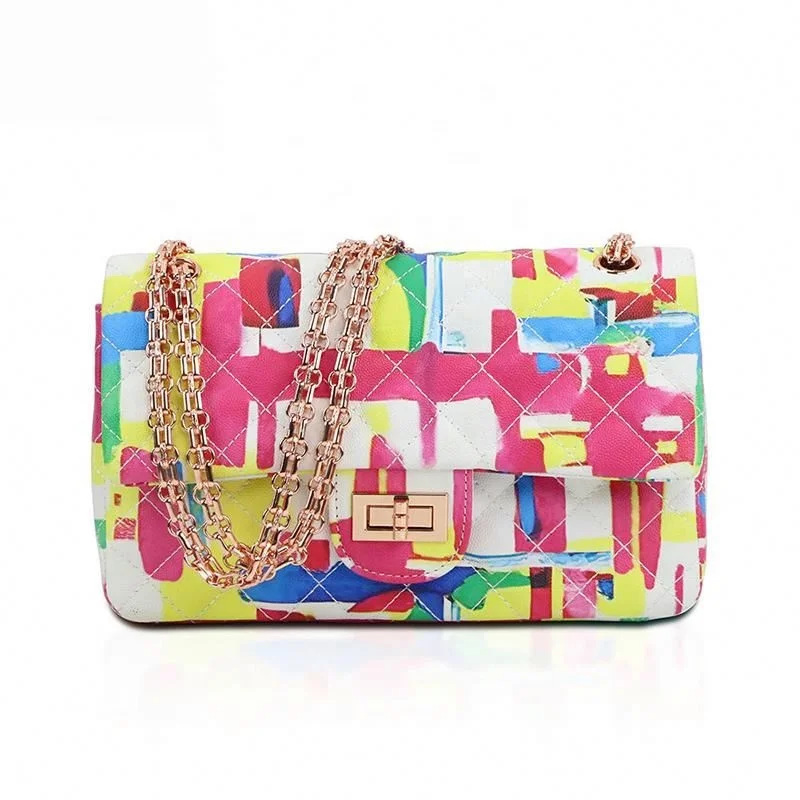 INS Hot Luxury PU Leather Waterproof Travel Crossbody Messenger Bag for Girls