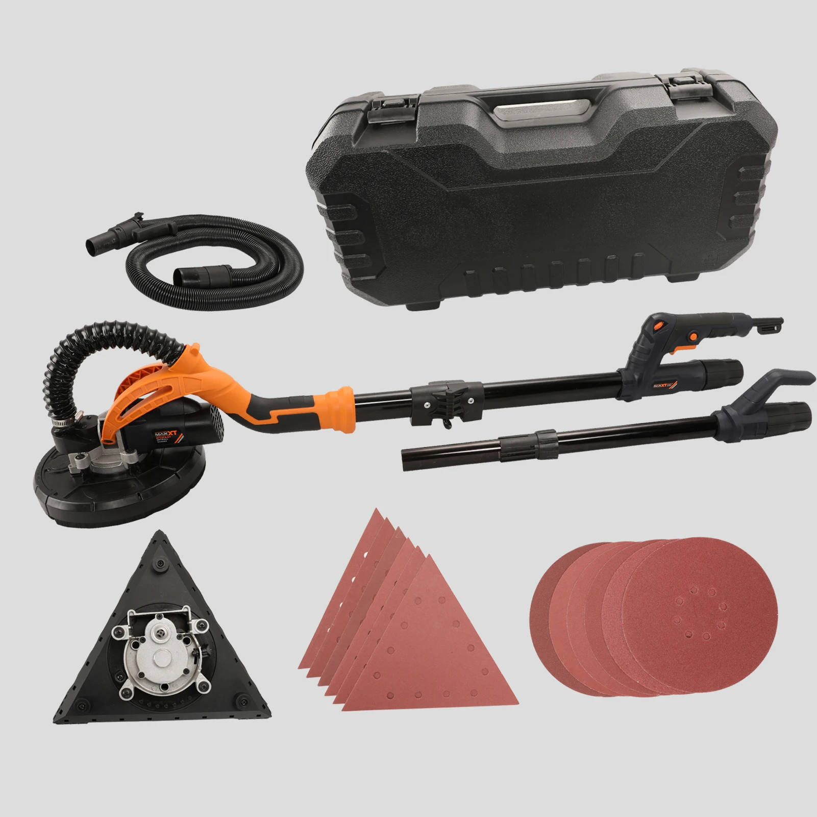 MAXXT 600W 225mm Triangle  And Round Pad 2 in 1 9 inch Drywall Sander Lijadora De Pared