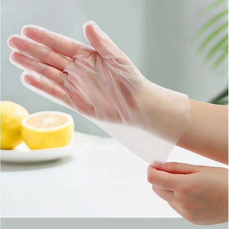 Vietnam Hot Sale food grade tpe gloves kitchen for oil film transparent disposable TPE gloves