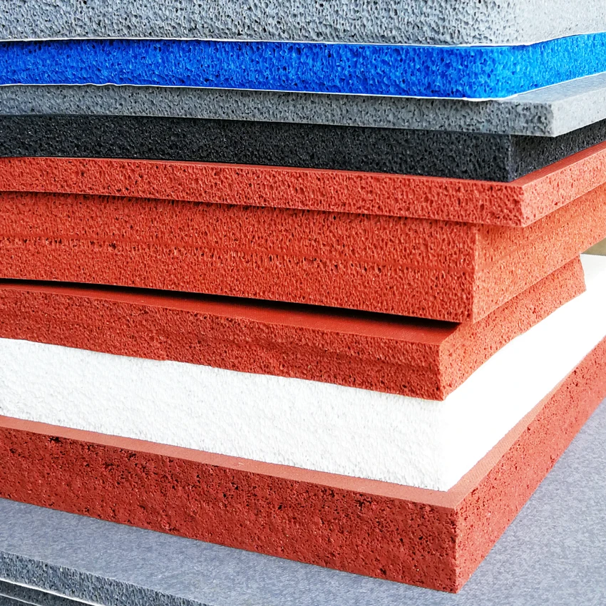 Heat insulated silicone sponge rubber sheet manufacturers