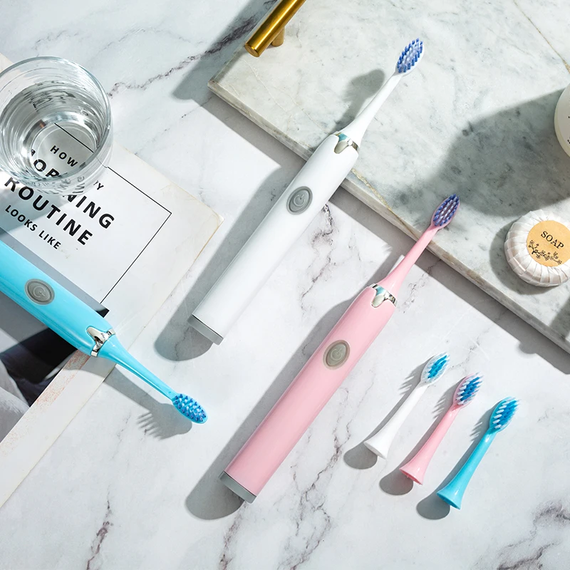 Hot selling smart timing sonic vibration cleaning whitening Teeth adult electric antibacterial DuPont soft bristle toothbrush