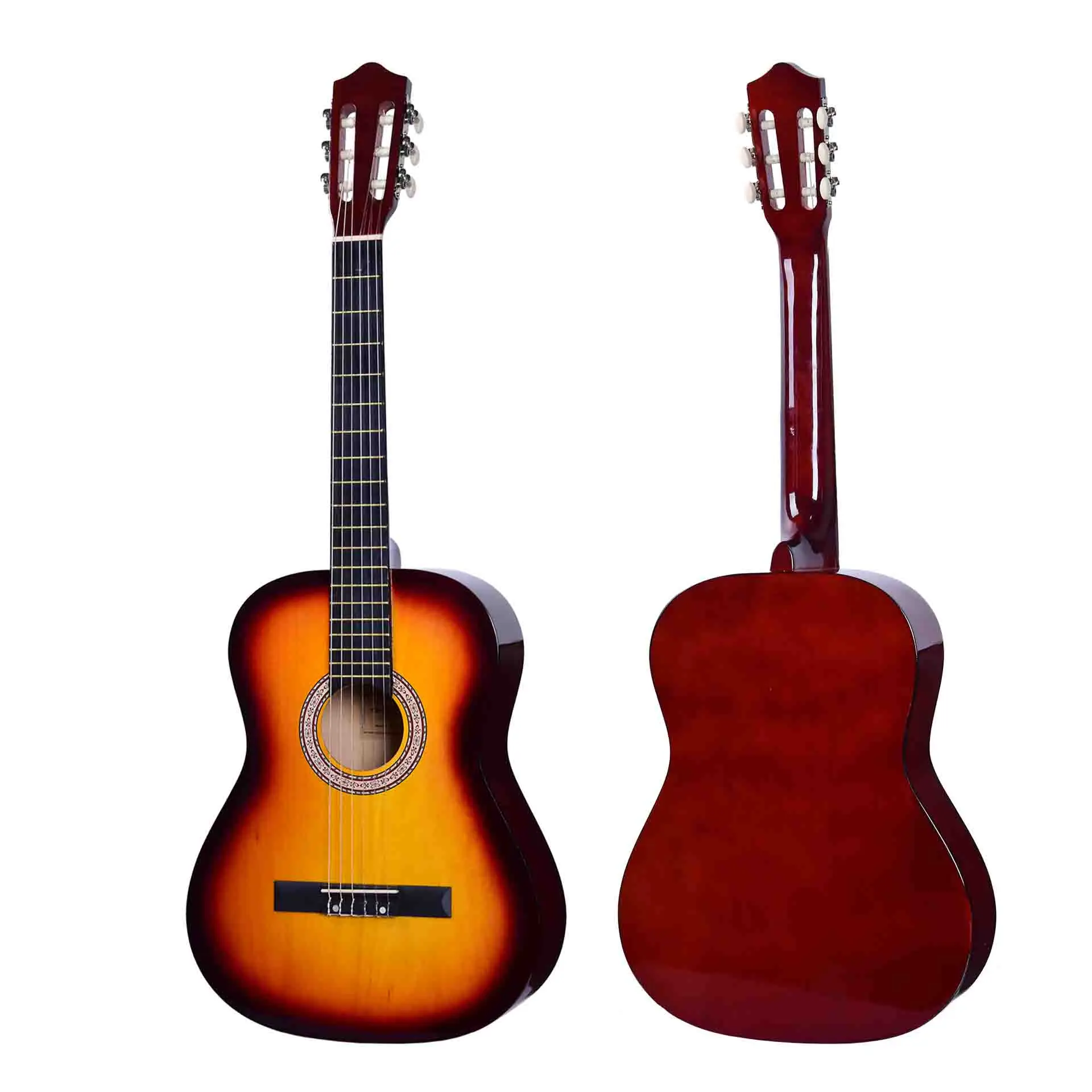 Classical acoustic guitar Wood 39 inch Basswood Bordered Guitar