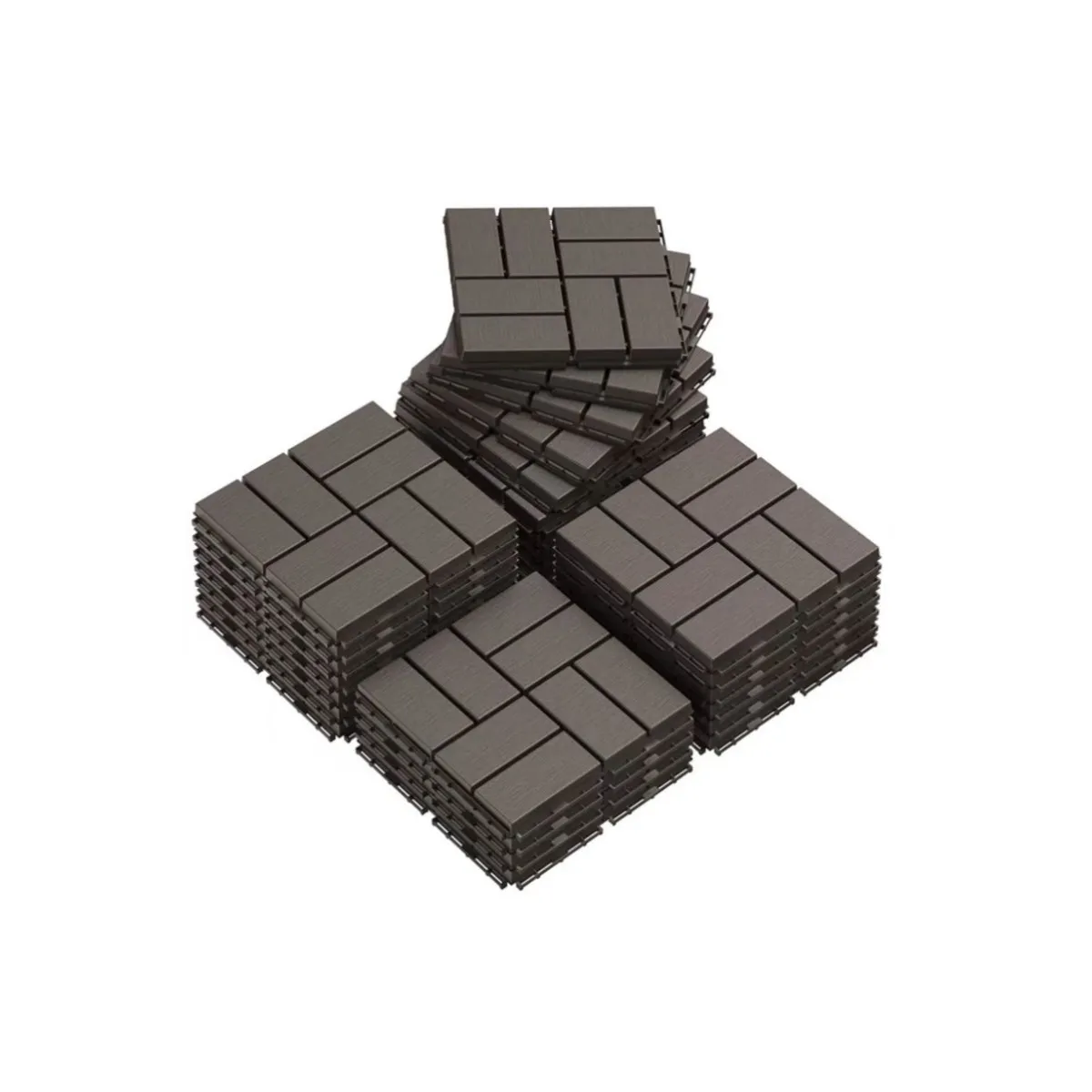 PB-819 DIY  Balcony Terrace Garden Patio Flooring ,Interlocking Plastic Deck Tiles