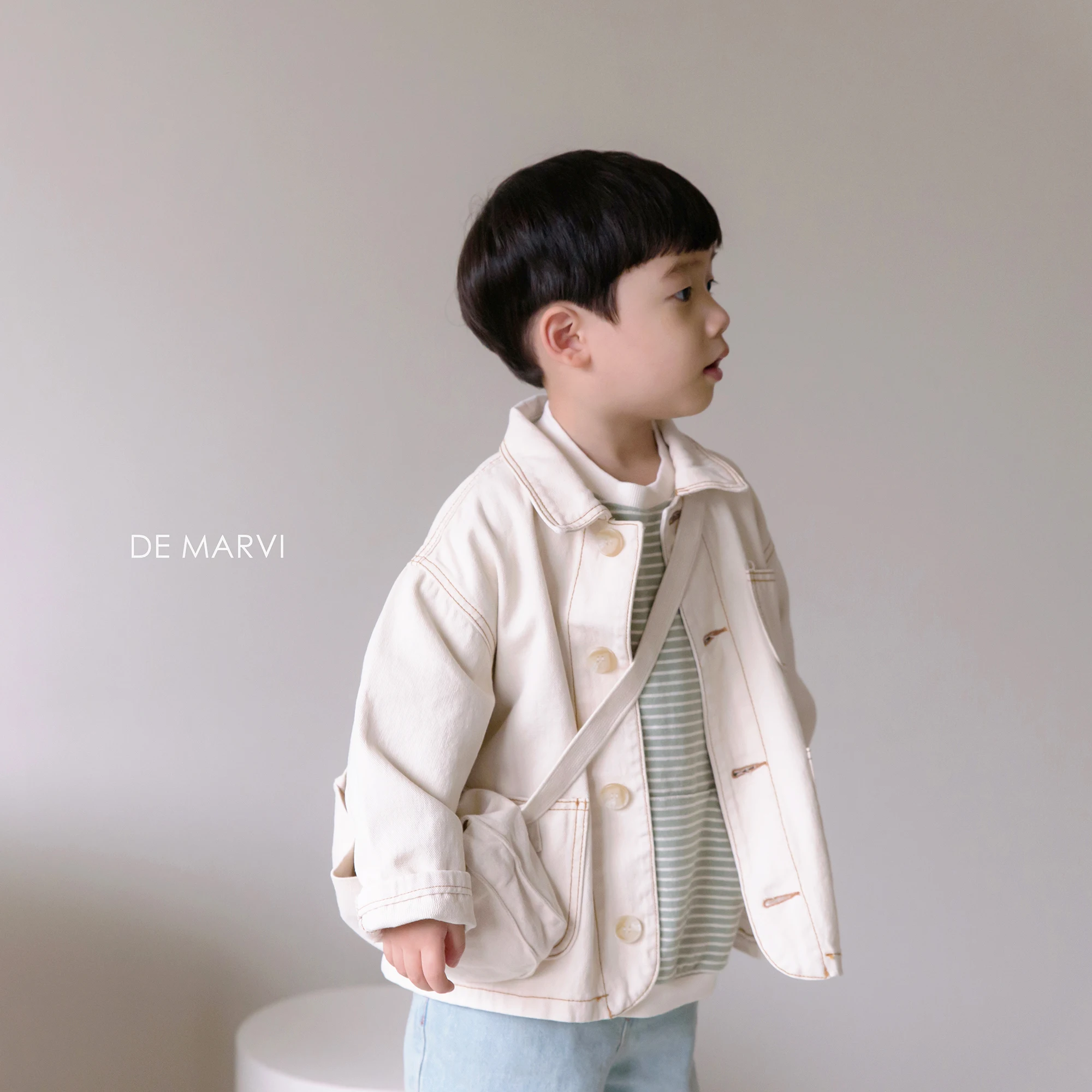 DE MARVI Children Toddler Spring Casual Cotton Denim Jackets Girls Boys Clothing Korean Fashion MADE IN KOREA