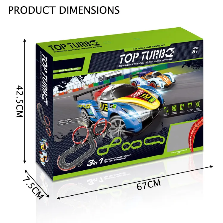 12 В электрические треки гоночный автомобиль с двумя рельсами гоночный игрушечный набор скоростная железная дорога игра для детей