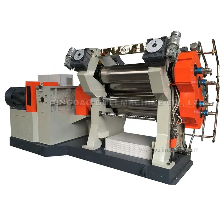 Высокоточный каландр для производства резиновых листов в трех рулонах/каландрическая линия