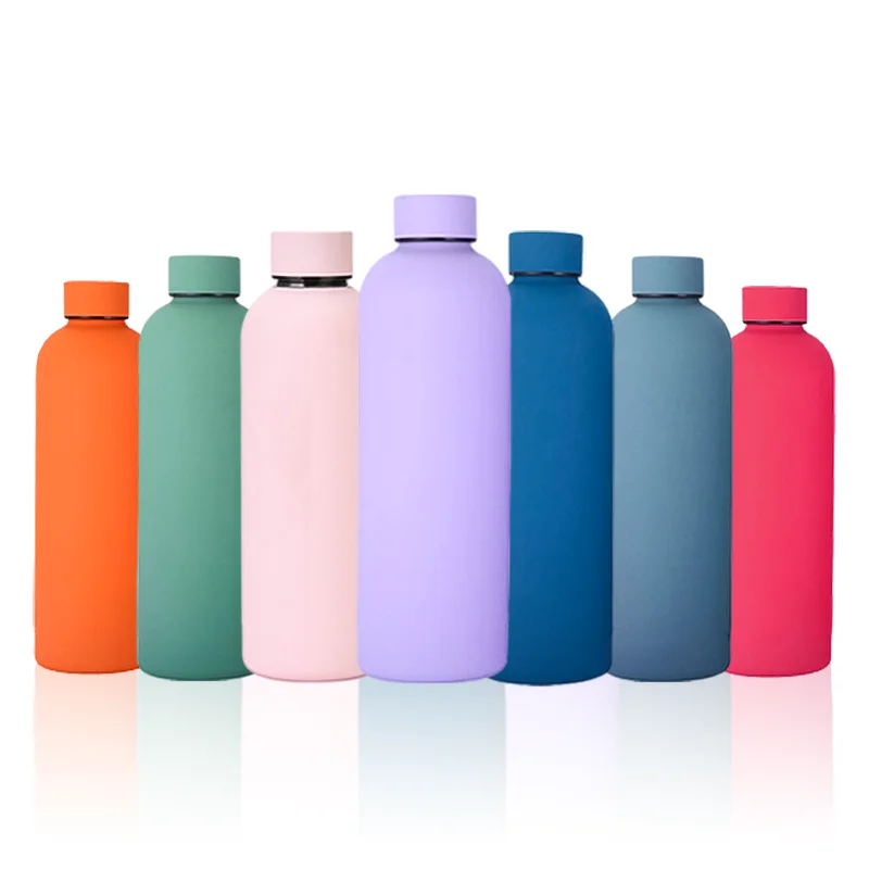 2024 New Design Rubber Paint Small Mouth Bottle Sports Water Bottle For Business Exhibitions And Events Sports Water Bottle