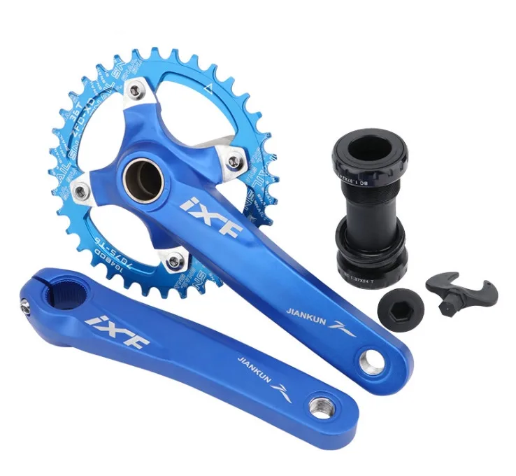 Bcrank Shaft Modified Single Disk 32T 34 36 38 Teeth Bicycle Freewheel Crank Set Bicycle Crank Mtb Bicycle