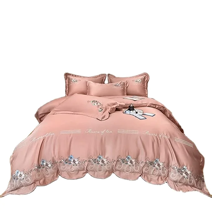 Colorful Printed Customized Materials Wholesale Luxury Hotel Home Textile All Size Bedding Set