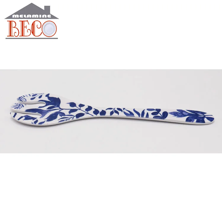 custom  melamine cheap plastic salad spoon and fork set price