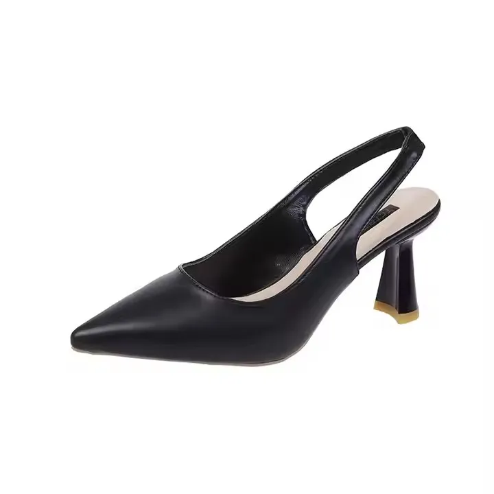RTS Factory Price New Latest Popular slip on Pointed Toe Ladies High Heels Pumps Women Pump Sandals
