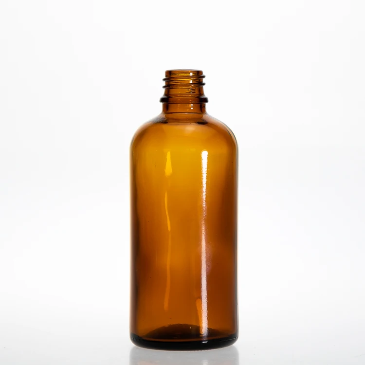 Custom 30 ml Amber Dropper Bottle 2 oz 100ml Glass  Essential Oil  Bottle For Cosmetic