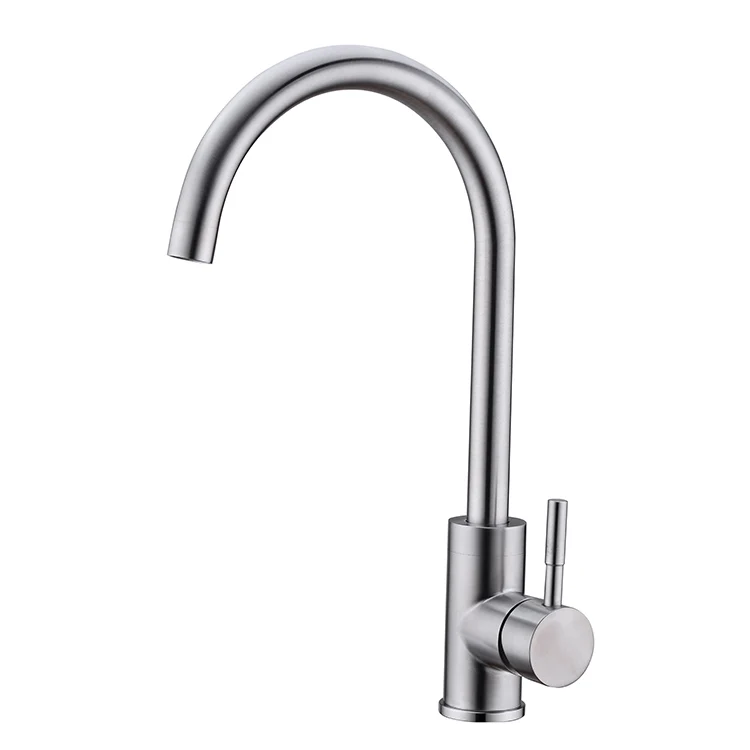 Aim Customized Brushed 304 Stainless Steel Sink Pull Down Kitchen Faucet