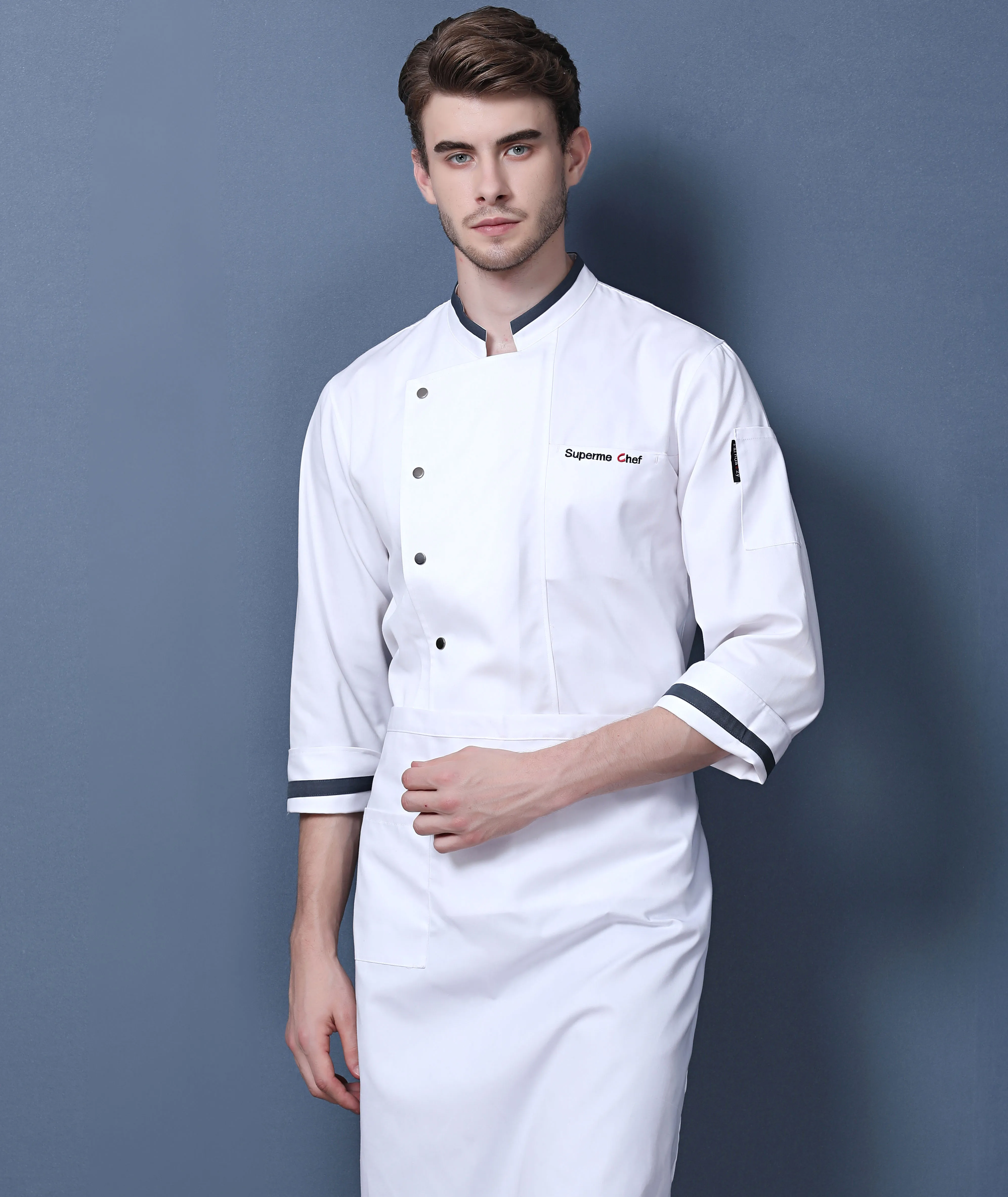 Factory Supply OEM Customized  Hotel restaurant Chef Jacket Coat Kitchen  Chef Uniforms