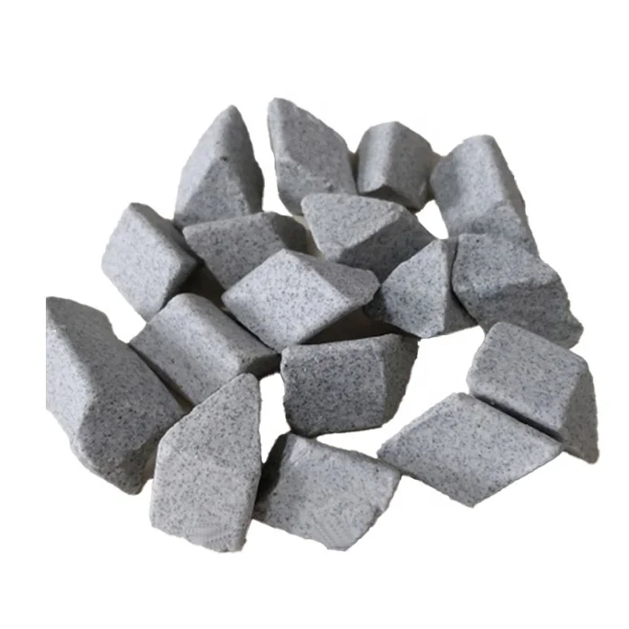 Factory Wholesale Brown Corundum Grinding Block Oblique Triangular Vibrating Grains Stone Grinding Abrasive