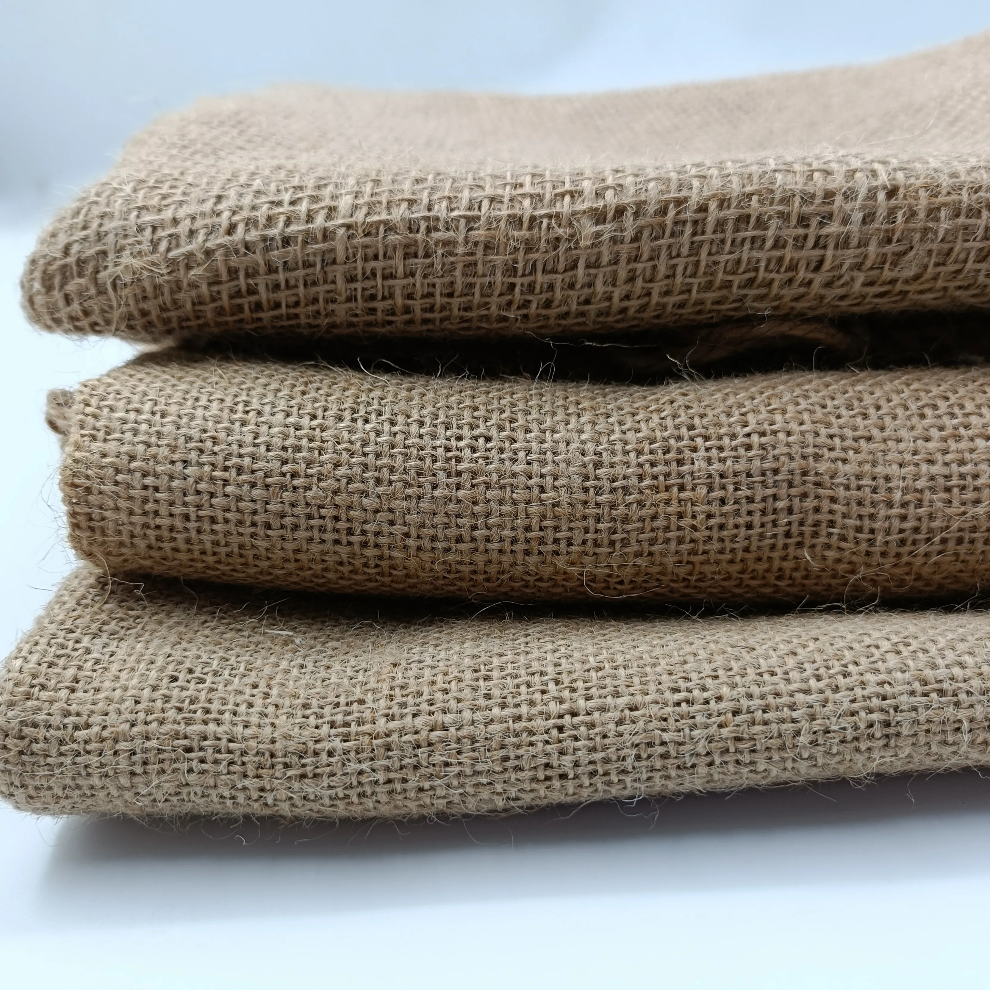 Reproducible Heatproof Hemp Cloth Gunny Textile Fabric Natural Burlap Manufacture Jute Fabric