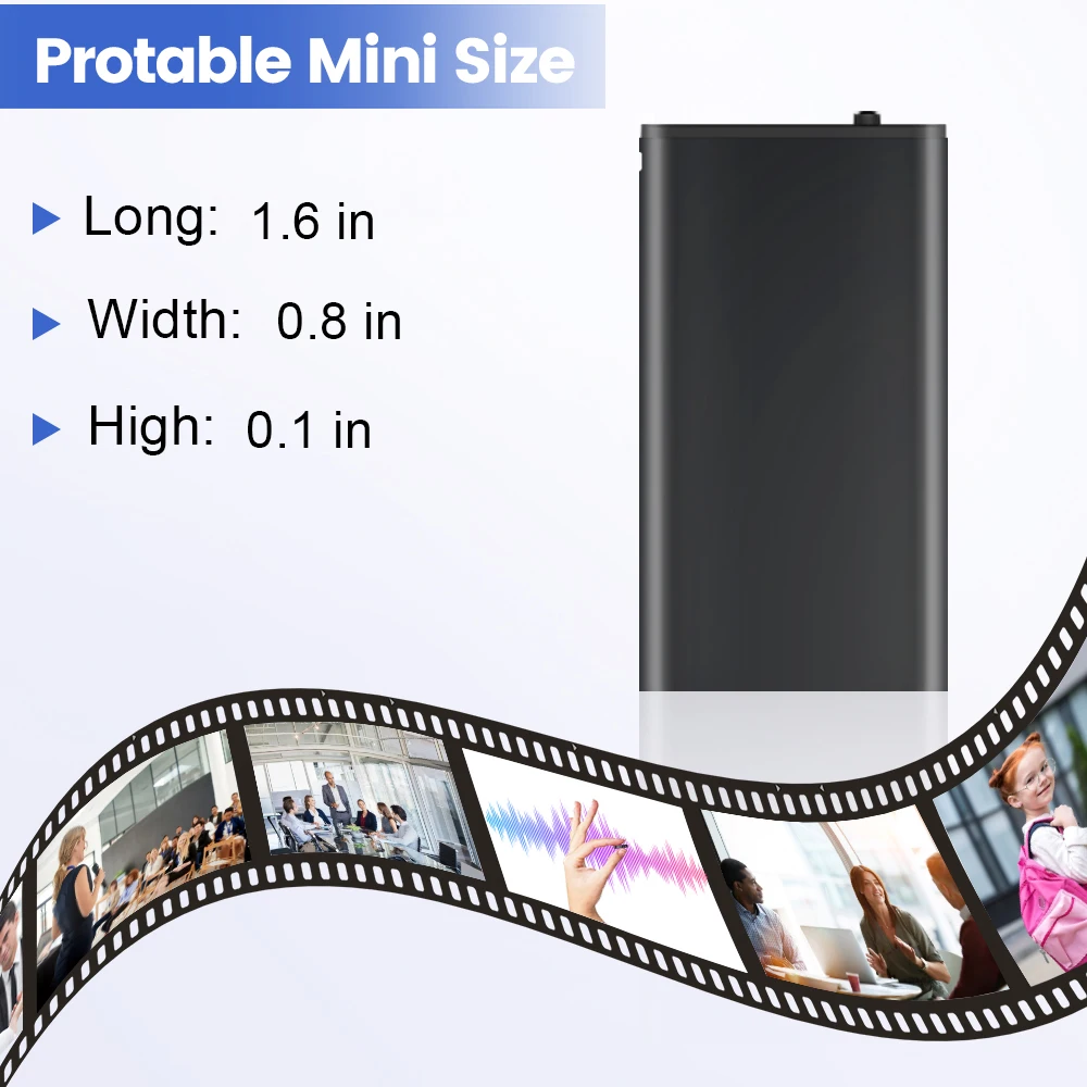 Mini audio recorder 8/16GB  portable  audio recording devices digital voice recorder