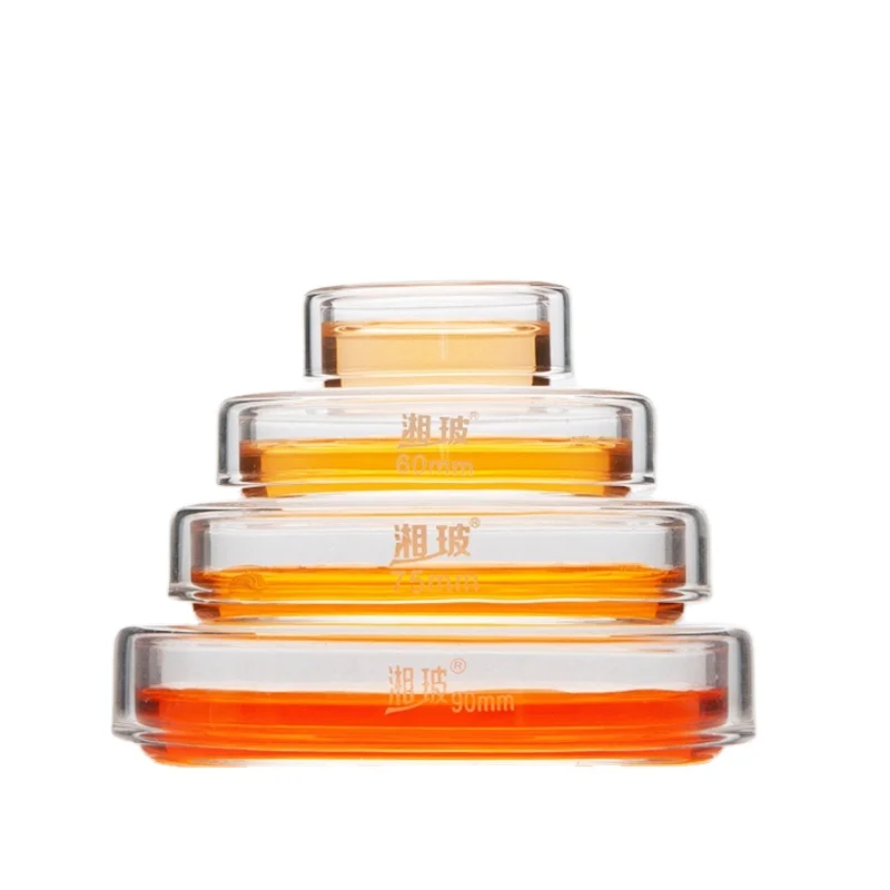 Lab Glassware Manufacture Borosilicate Glass Culture Petri Dish 90mm