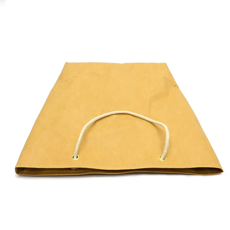 Brown Washable Kraft Paper Bag Gift Bag Handbag Custom Logo Printed Promotion Craft Tote Bag