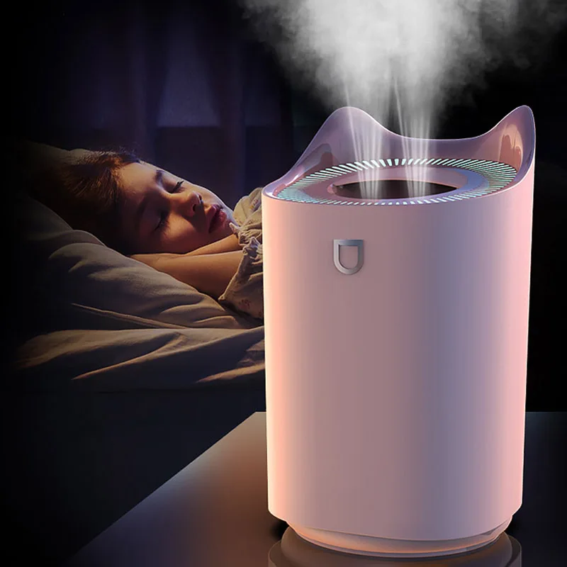 3L USB Air Humidifier with LED Night Light for Hotel Room Home Table Desk H2O Cool Mist Ultrasonic Air Humidifier Manufacturer