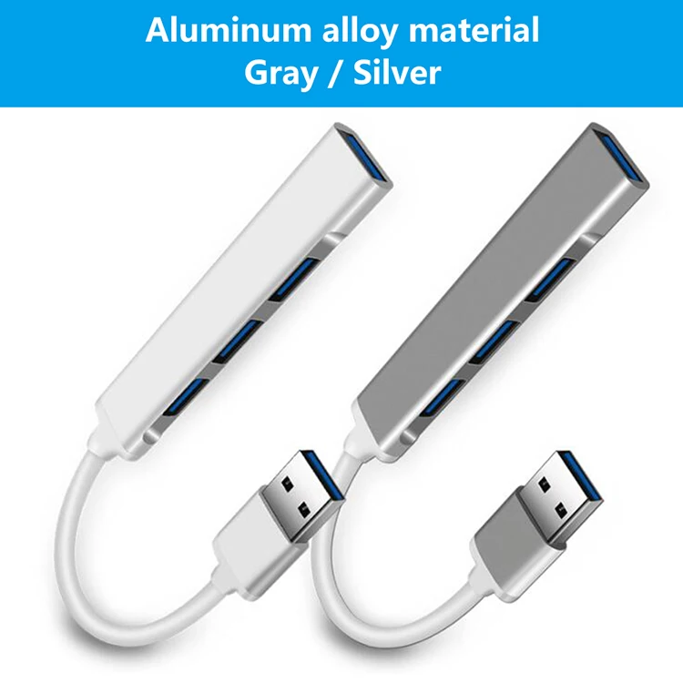 USB3.0 концентратор 4 порта корпус из алюминиевого сплава портативный usb 3 0 адаптер для