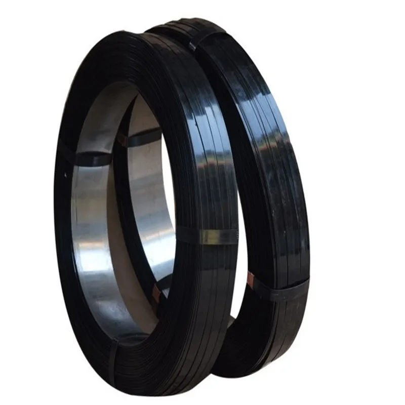 5/8 3/4 1/2 Hoop Iron Metal Steel  Strap Packaging Black painted Waxed Steel Strapping