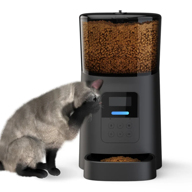 Manufacturer Wifi Microchip Pet Voice Record Automatic Cat Feeder Timing Ration Dog Feeder