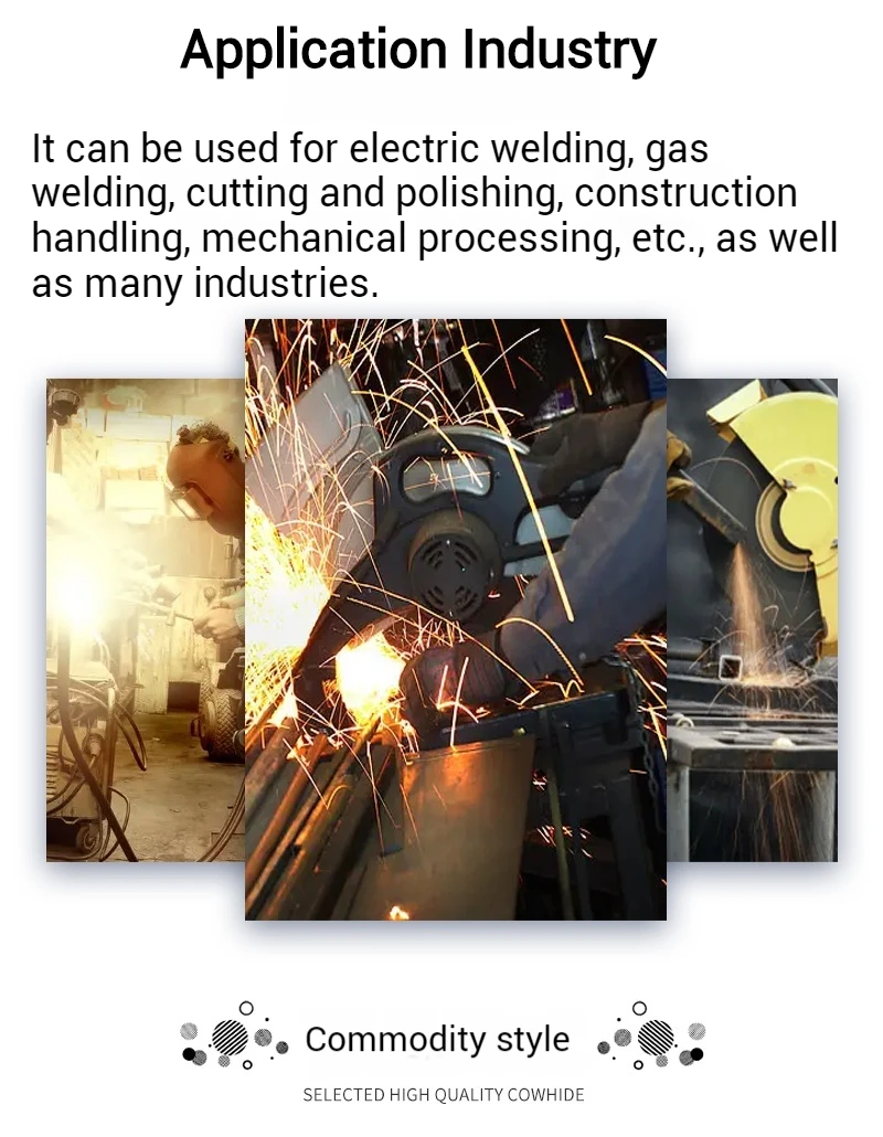Protect hands premium welding gloves cowhide safety work protection gloves protective abrasion gloves